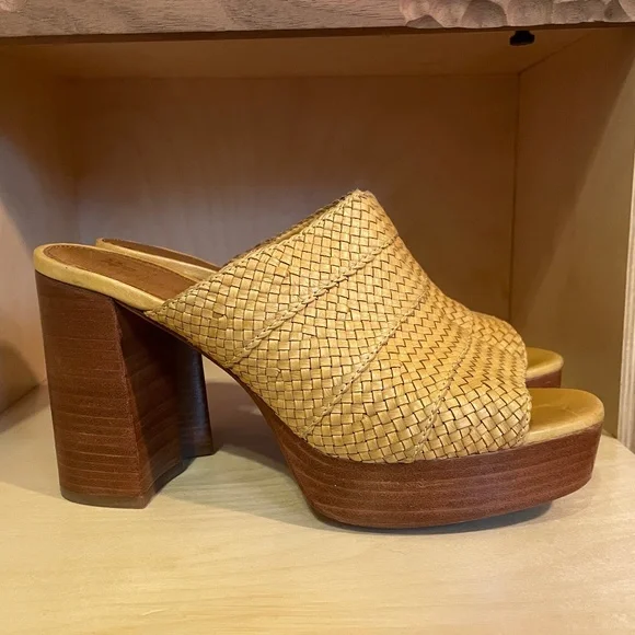 Frye Katie Woven Platform Mule - Size 9 - Picture 3 of 11